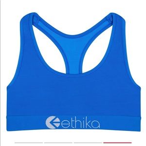 Ethika blue sports bra